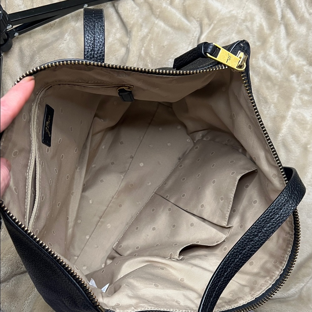 J. Crew Black Leather Tote Bag - Picture 3 of 8